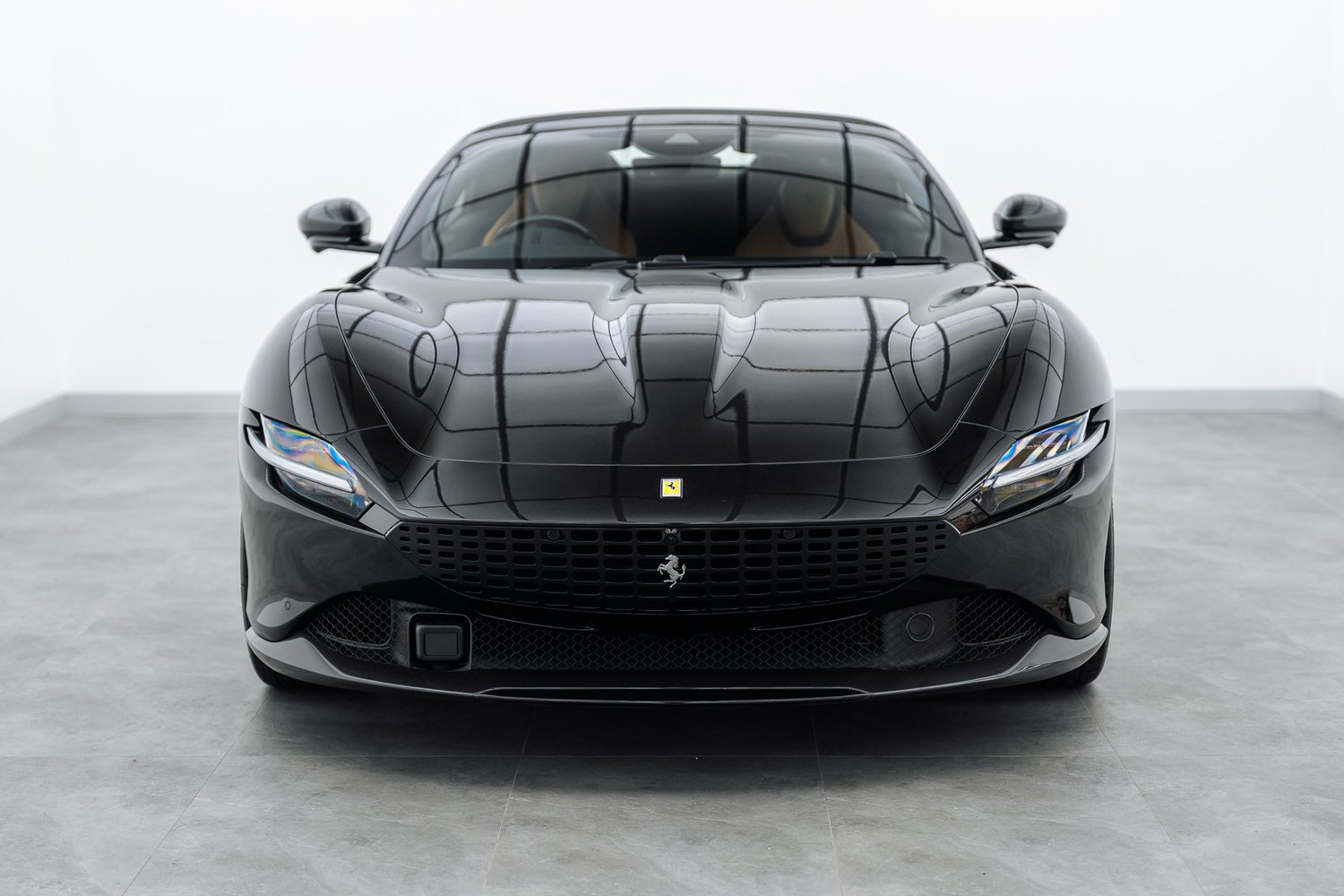 Black Ferrari Roma in the Liquid R studio