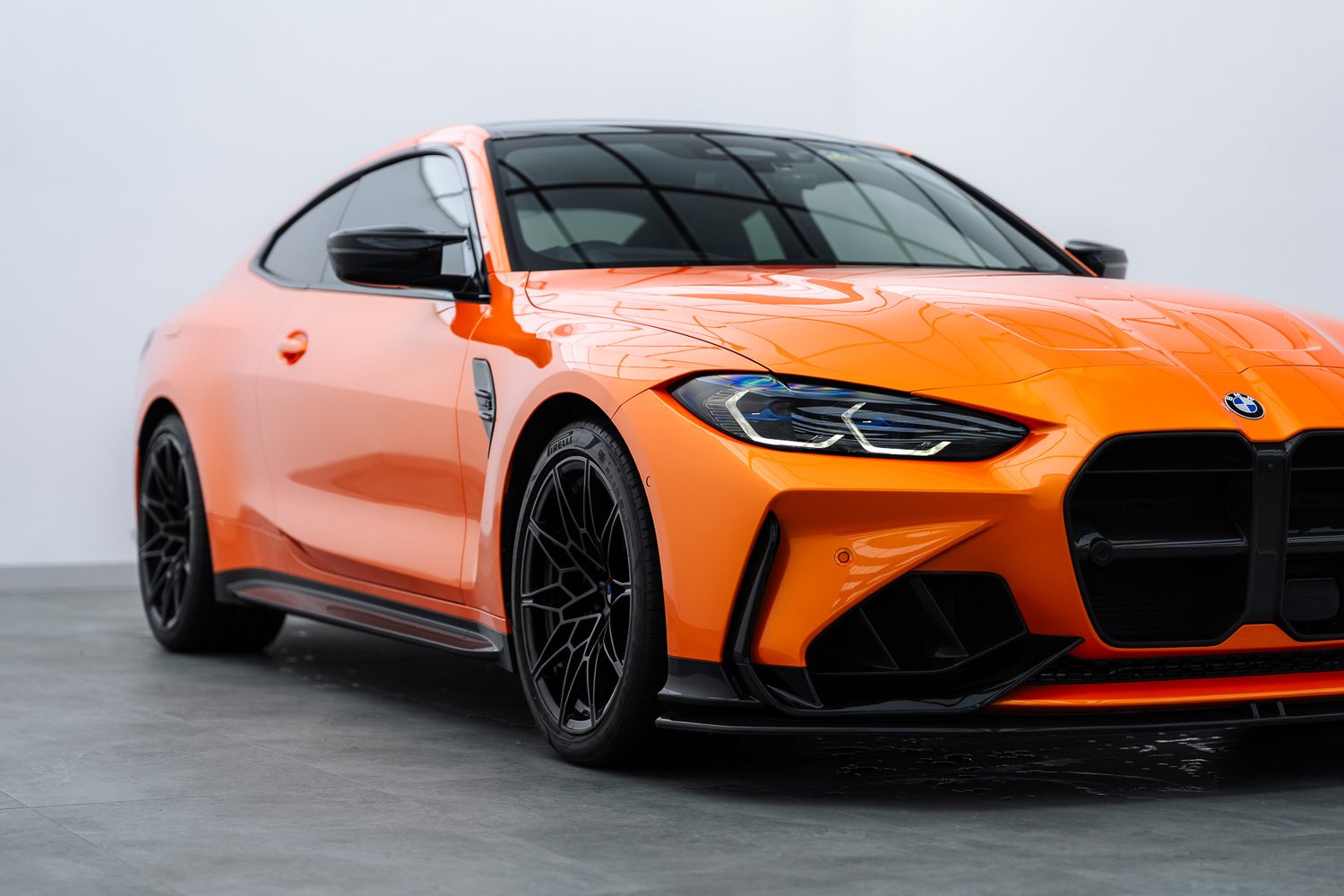 BMW M4 in colour PPF in the Liquid R studio