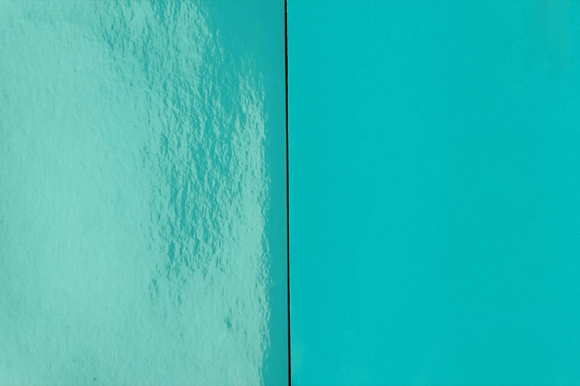 Close up of turquoise colour PPF texture
