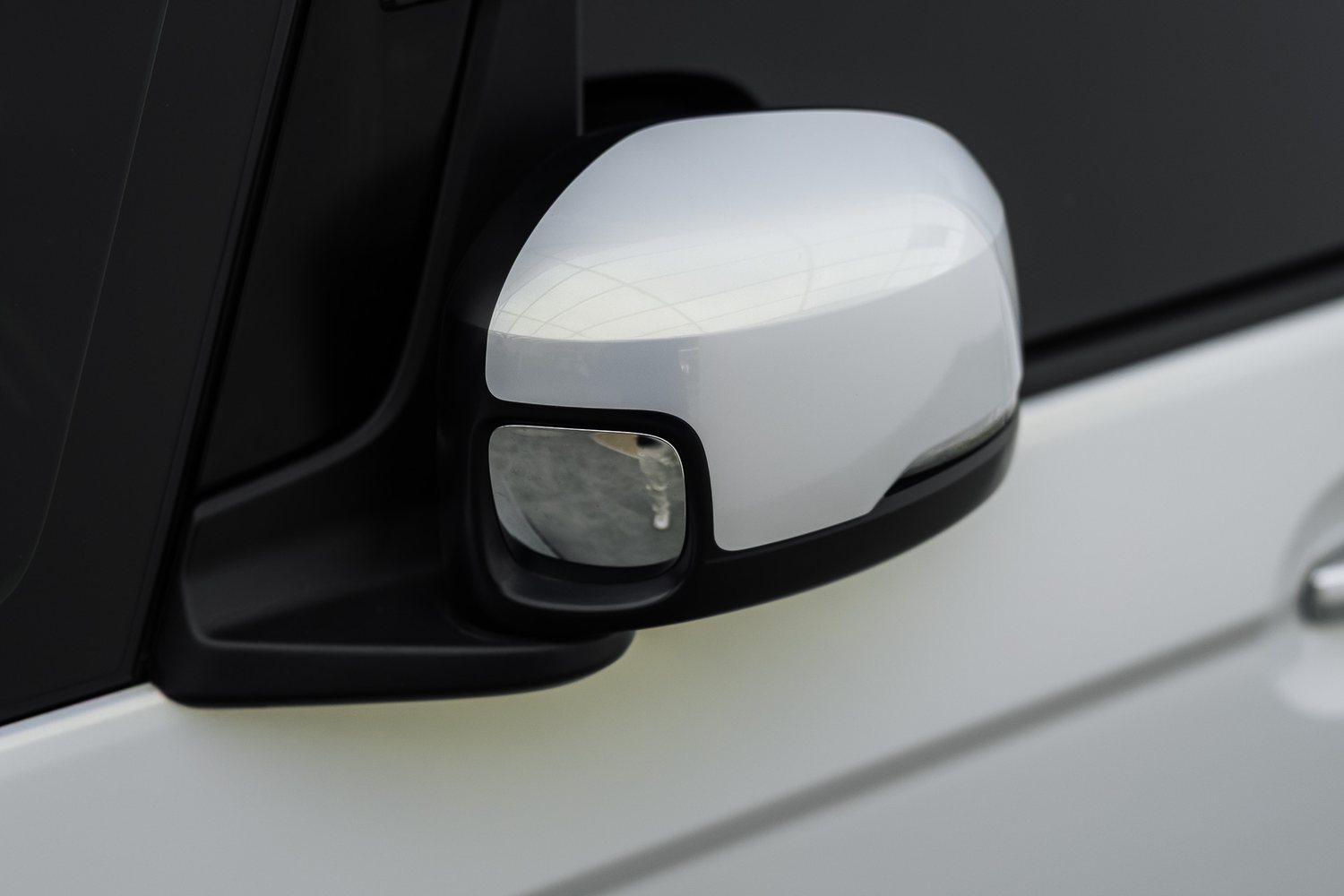 Door and mirror detail on a Honda N-Box