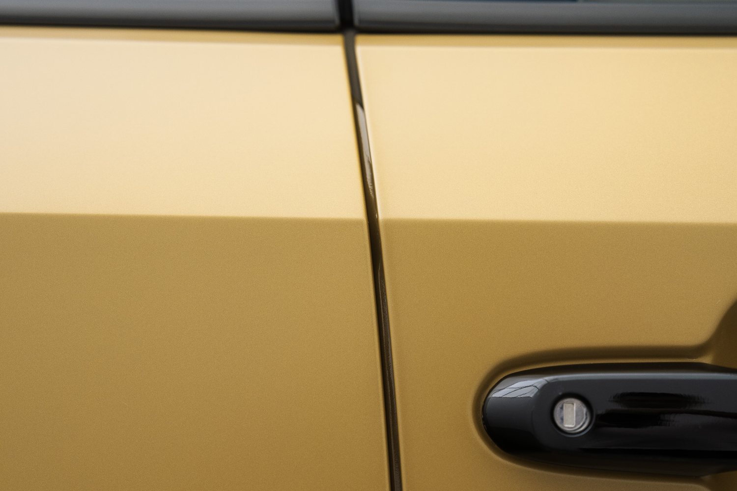 Door and mirror detail on a Toyota LandCruiser Prado
