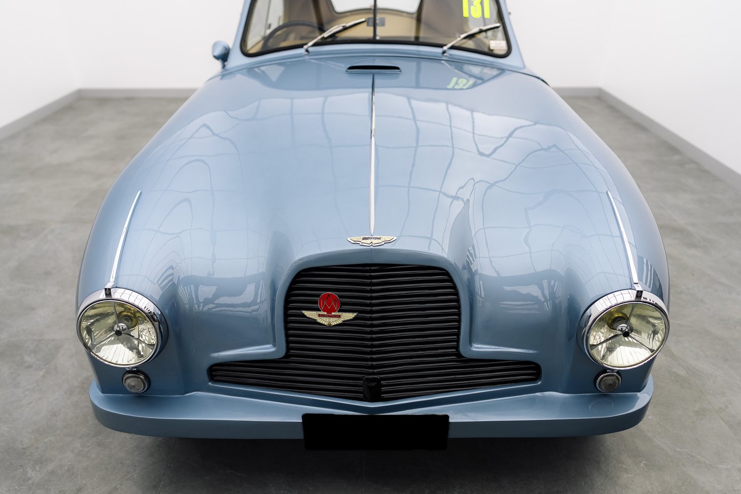 Front end of a classic Aston Martin