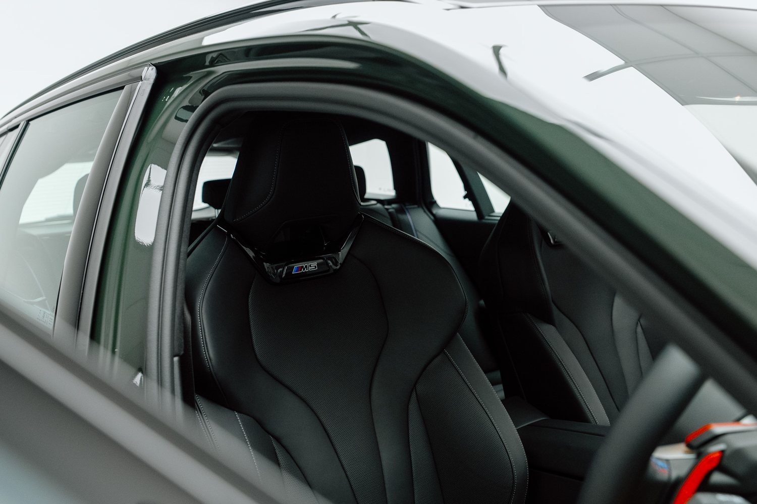 Interior of a BMW M5 Touring