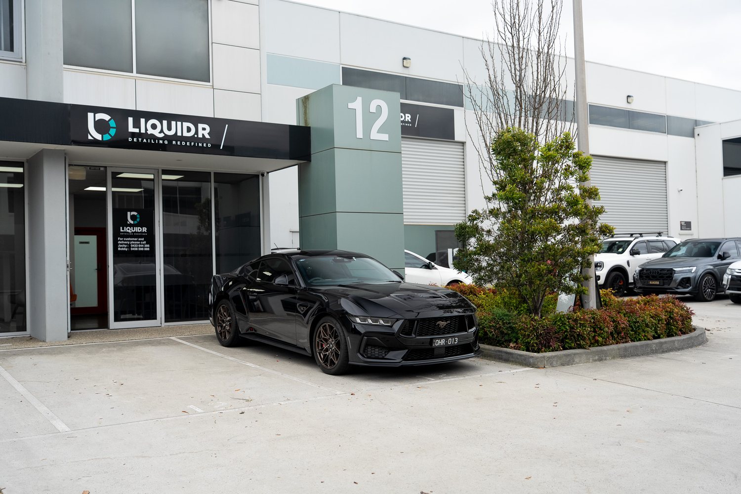 Liquid R workshop entrance at Unit 12, 23A Cook Road Mitcham