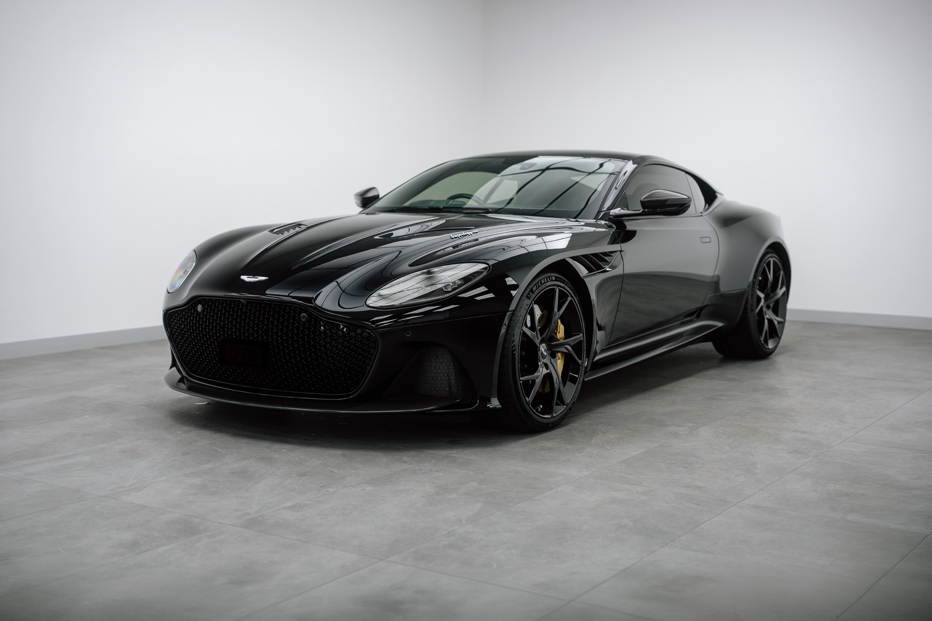 Black Aston Martin DBS in the Liquid R studio