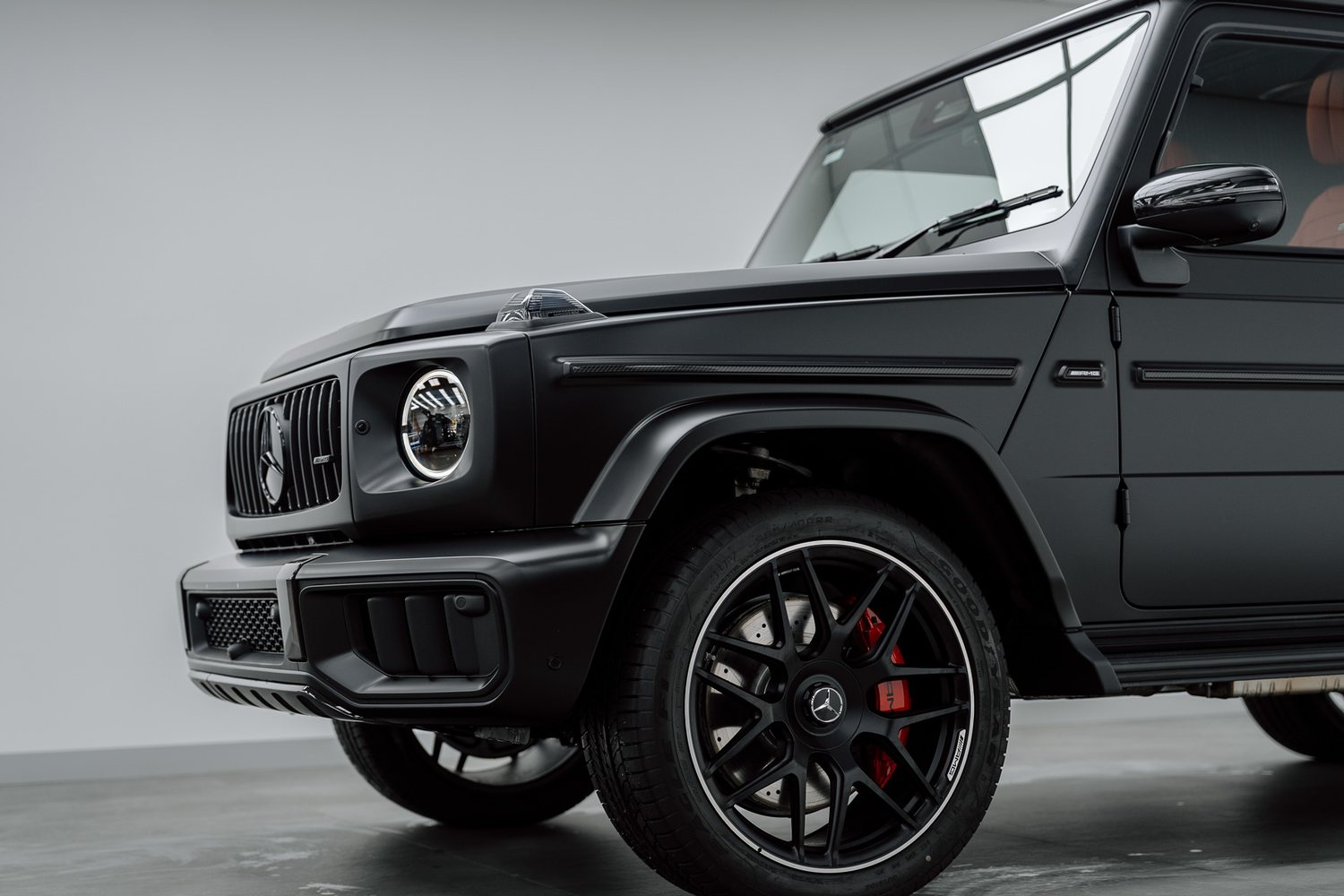 Mercedes G-Class in matte PPF in the Liquid R studio