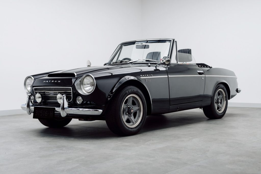 Classic Datsun roadster in the Liquid R studio