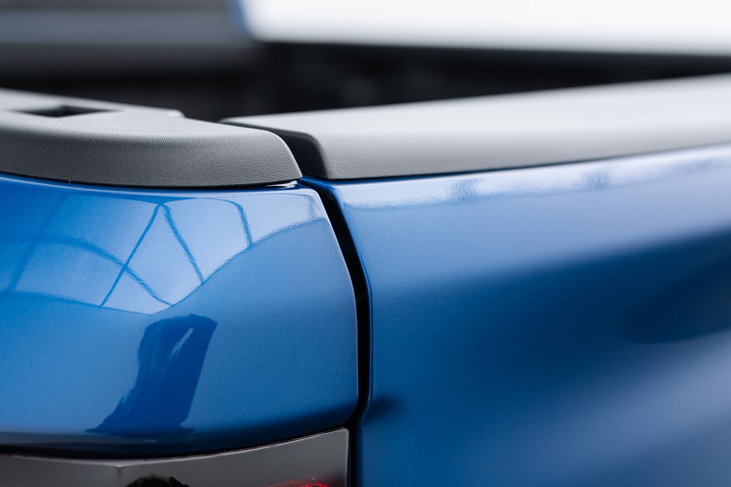 Paintwork detail on a blue RAM TRX