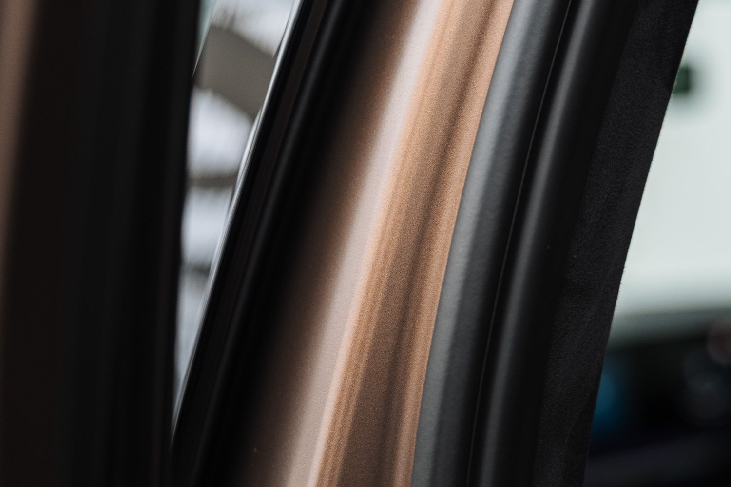 Paintwork detail on a Hyundai Santa Fe in matte PPF