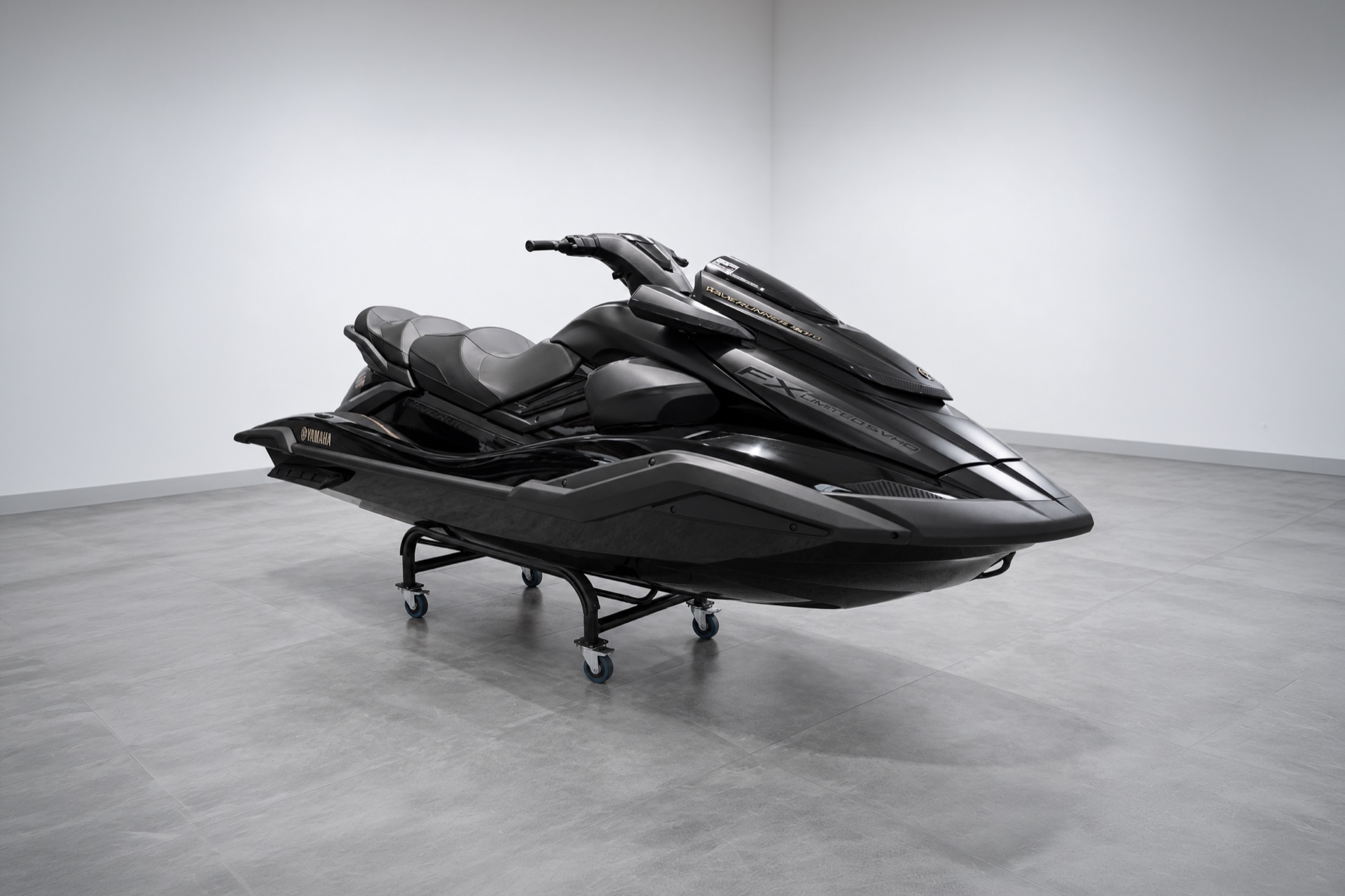 Black jet ski in the Liquid R studio