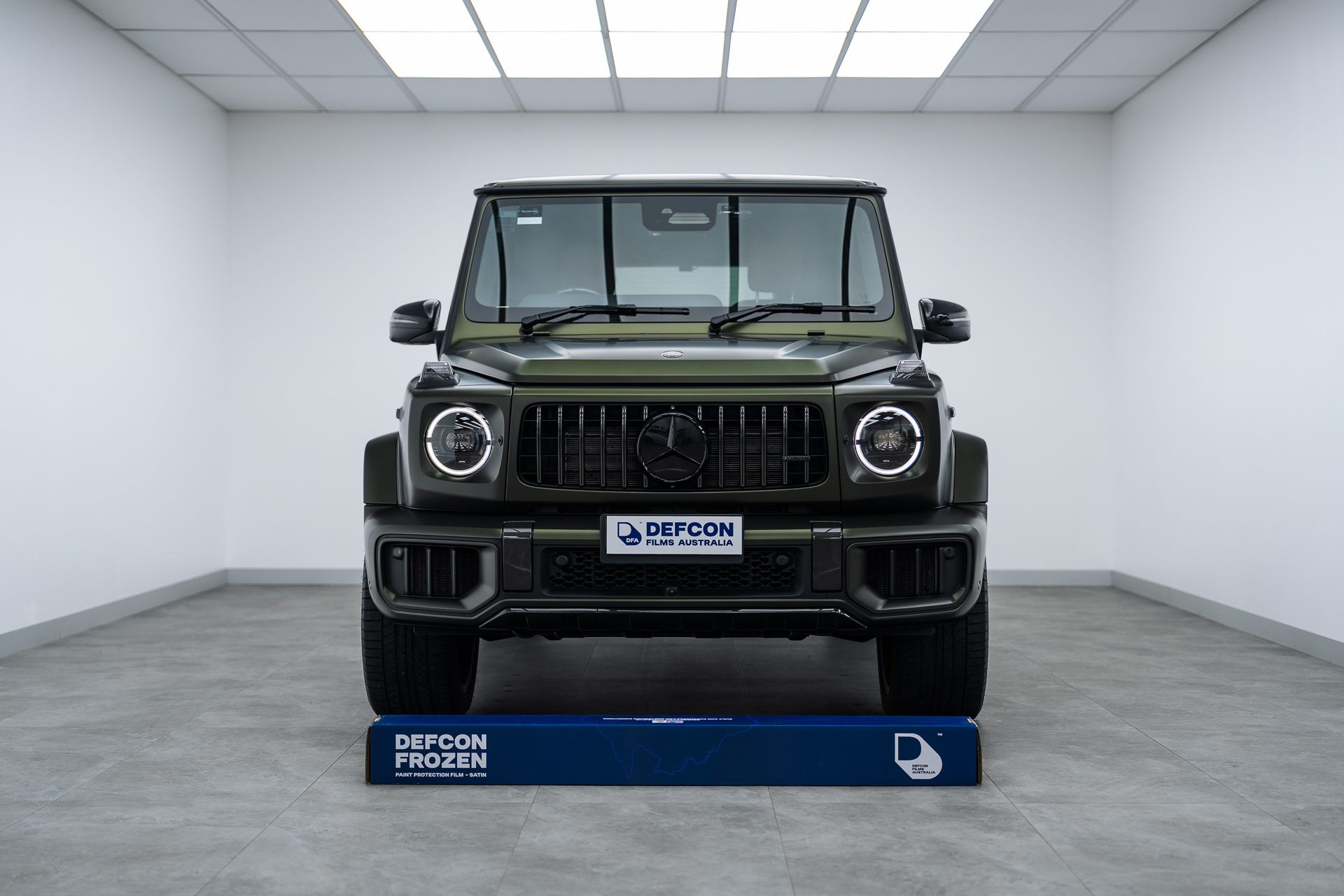 Mercedes G63 with Defcon Frozen film roll