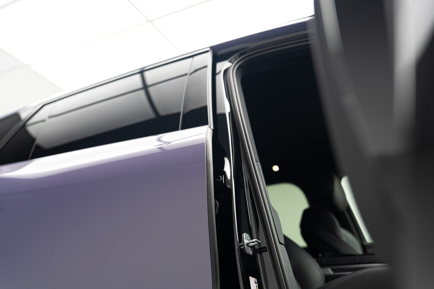 Purple colour PPF around a door opening