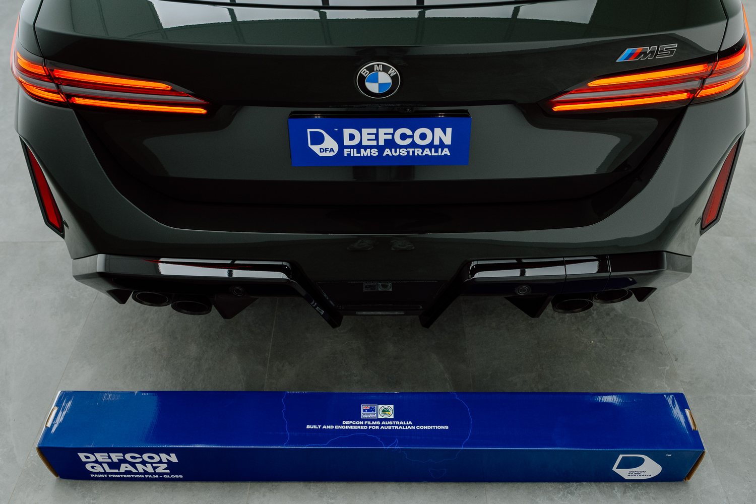 Rear of a BMW M5 Touring