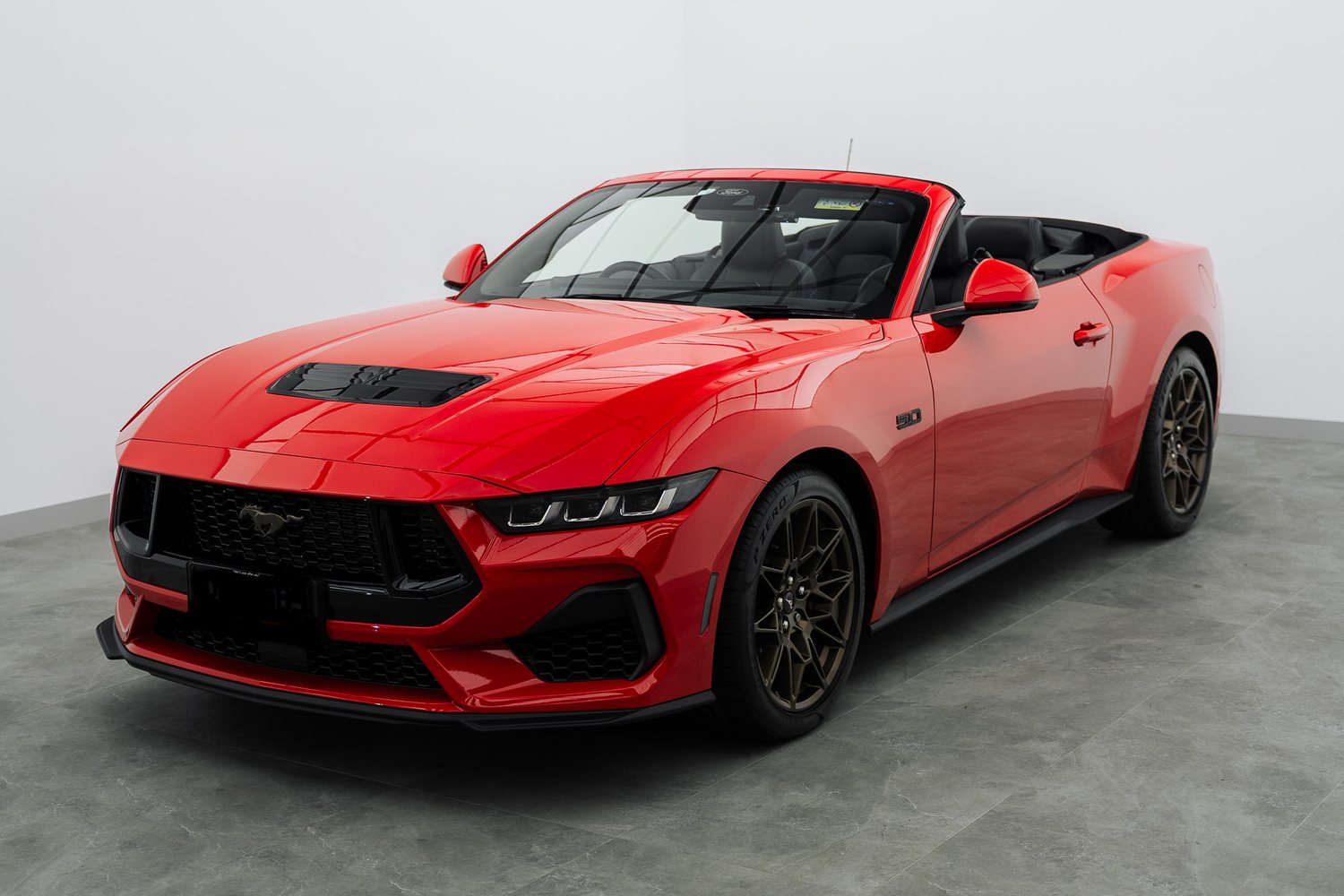 Red Ford Mustang in the Liquid R studio