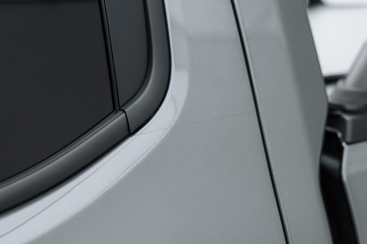 Side glass of a Volkswagen Amarok with Bushwrapz