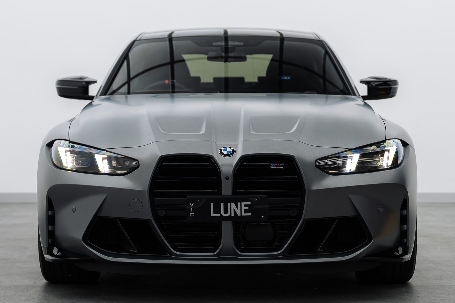 Silver BMW M3 in the Liquid R studio